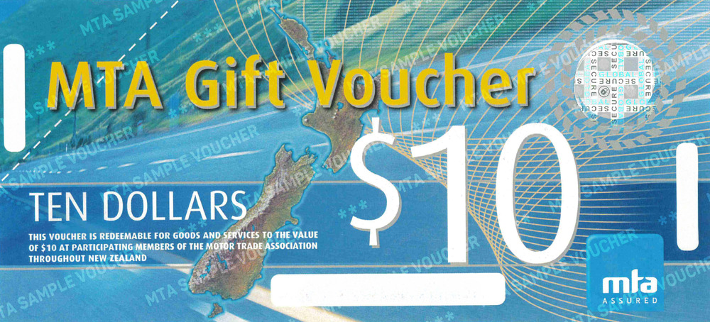 MTA $10 Gift Voucher (Each)